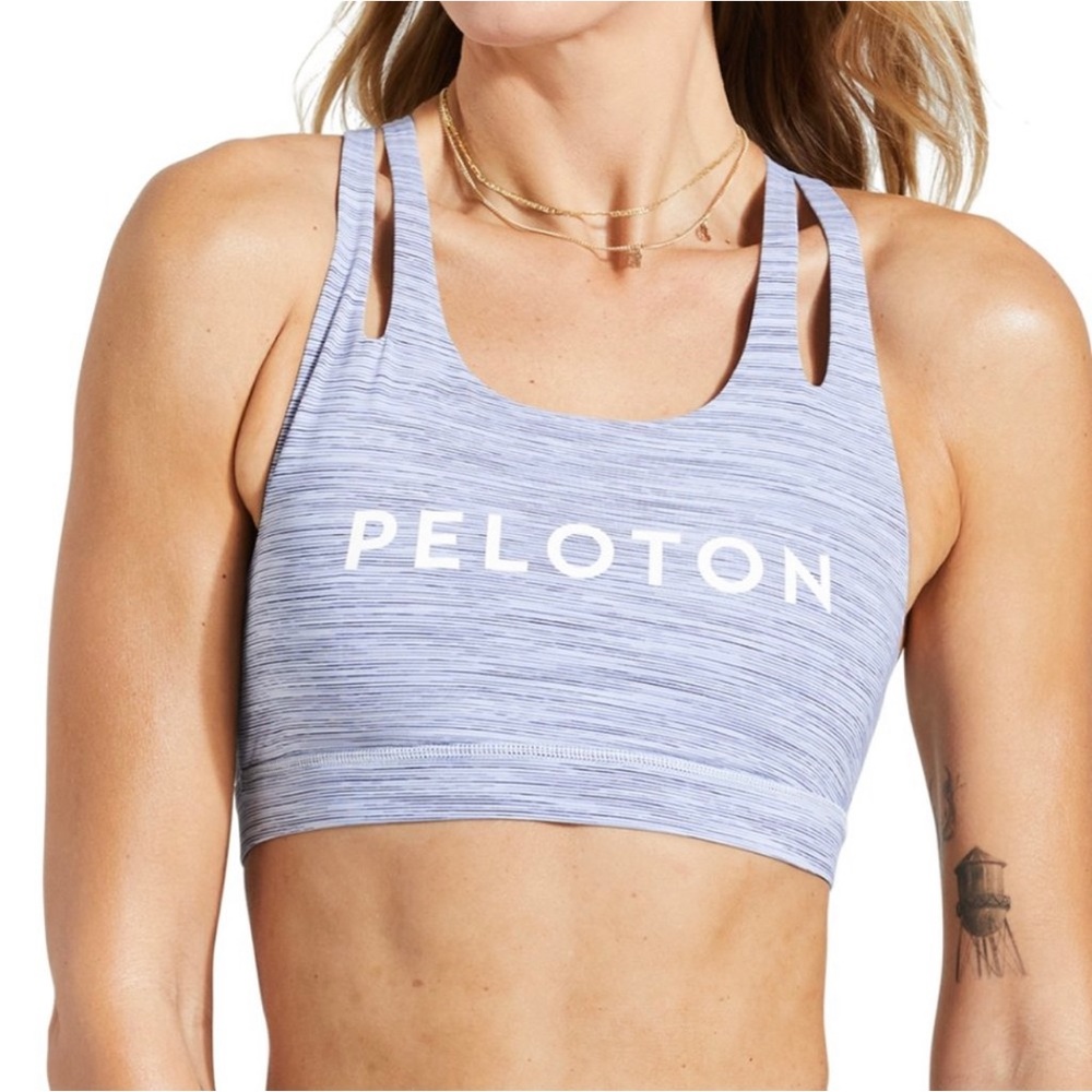 Peloton Push Onward Heather Splice Shoulder Bra - Medium